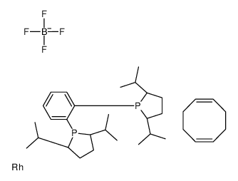 cas no 1000393-36-1 is 1,2-Bis((2S,5S)-2,5-diisopropylphospholano)benzene(cyclooctadiene)rhodium(I) tetrafluoroborate