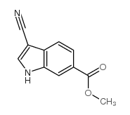 cas no 1000576-51-1 is 3-cyano-1H-Indole-6-carboxylic acid methyl ester