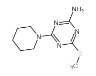 cas no 101071-66-3 is 4-methylsulfanyl-6-piperidin-1-yl-1,3,5-triazin-2-amine