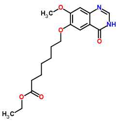 cas no 1012057-25-8 is ETHYL 7-((7-METHOXY-4-OXO-3,4-DIHYDROQUINAZOLIN-6-YL)OXY)HEPTANOATE