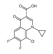 cas no 101987-89-7 is 8-CHLORO-1-CYCLOPROPYL-6,7-DIFLUORO-4-OXO-1,4-DIHYDROQUINOLINE-3-CARBOXYLIC ACID