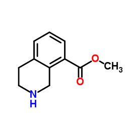 cas no 1028330-54-2 is METHYL 1,2,3,4-TETRAHYDROISOQUINOLIN-8-CARBOXYLATE