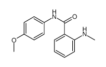 cas no 1029-08-9 is N-(4-Methoxyphenyl)-2-(methylamino)benzamide