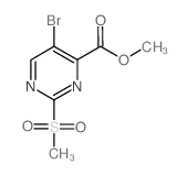 cas no 1060795-14-3 is METHYL 5-BROMO-2-(METHYLSULFONYL)PYRIMIDINE-4-CARBOXYLATE