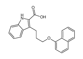 cas no 1072899-39-8 is 3-(3-(NAPHTHALEN-1-YLOXY)PROPYL)-1H-INDOLE-2-CARBOXYLIC ACID