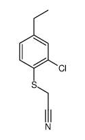 cas no 1093758-93-0 is 2-((2-CHLORO-4-ETHYLPHENYL)THIO)ACETONITRILE