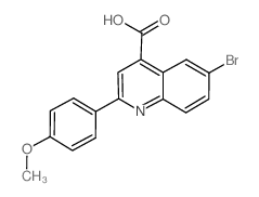 cas no 109540-19-4 is 6-BROMO-2-(4-METHOXYPHENYL)QUINOLINE-4-CARBOXYLICACID