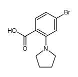 cas no 1099609-12-7 is 4-BROMO-2-PYRROLIDINOBENZOIC ACID