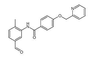 cas no 1131604-86-8 is N-(5-FORMYL-2-METHYLPHENYL)-4-(PYRIDIN-2-YLMETHOXY)BENZAMIDE