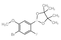 cas no 1150271-71-8 is 2-(4-Bromo-2-fluoro-5-methoxyphenyl)-4,4,5,5-tetramethyl-1,3,2-dioxaborolane