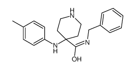 cas no 1164-22-3 is N-Benzyl-4-carbamyl-4-(p-toluidino)-piperidine