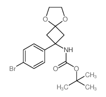 cas no 1199557-05-5 is TERT-BUTYL (2-(4-BROMOPHENYL)-5,8-DIOXASPIRO[3.4]OCTAN-2-YL)CARBAMATE