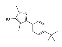 cas no 1202873-68-4 is 1,4-Dimethyl-3-[4-(2-methyl-2-propanyl)phenyl]-1H-pyrazol-5-ol