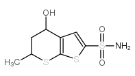 cas no 120298-37-5 is 5,6-DIHYDRO-4H-4-HYDROXY-6-METHYLTHIENO[2,3-B]THIOPYRAN-2-SULPHONAMIDE