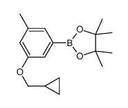 cas no 1218789-80-0 is 2-(3-(Cyclopropylmethoxy)-5-methylphenyl)-4,4,5,5-tetramethyl-1,3,2-dioxaborolane