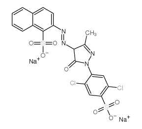 cas no 12220-64-3 is disodium,2-[[1-(2,5-dichloro-4-sulfonatophenyl)-3-methyl-5-oxo-4H-pyrazol-4-yl]diazenyl]naphthalene-1-sulfonate