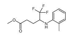 cas no 1224599-56-7 is Methyl 5,5,5-trifluoro-4-(o-tolylamino)pentanoate