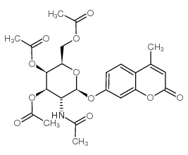 cas no 124167-46-0 is 4-Methylumbelliferyl 2-Acetamido-2-deoxy-3,4,6-tri-O-acetyl-β-D-Galactopyranoside