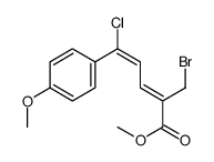 cas no 1242317-00-5 is methyl (2Z,4Z)-2-(bromomethyl)-5-chloro-5-(4-methoxyphenyl)penta-2,4-dienoate