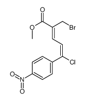 cas no 1242317-01-6 is methyl (2Z,4Z)-2-(bromomethyl)-5-chloro-5-(4-nitrophenyl)penta-2,4-dienoate