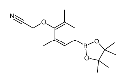 cas no 1256359-33-7 is 2-(2,6-Dimethyl-4-(4,4,5,5-tetramethyl-1,3,2-dioxaborolan-2-yl)phenoxy)acetonitrile