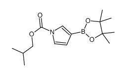 cas no 1256360-08-3 is Isobutyl 3-(4,4,5,5-tetramethyl-1,3,2-dioxaborolan-2-yl)-1H-pyrrole-1-carboxylate