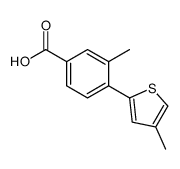 cas no 1261964-62-8 is 2-METHYL-4'-(METHYLTHIO)-[1,1'-BIPHENYL]-4-CARBOXYLIC ACID