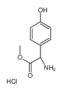 cas no 127369-30-6 is methyl (2S)-2-amino-2-(4-hydroxyphenyl)acetate,hydrochloride