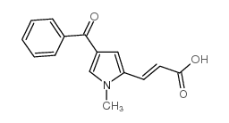 cas no 128843-46-9 is 3-(4-Benzoyl-1-methyl-1H-pyrrol-2-yl)acrylic acid