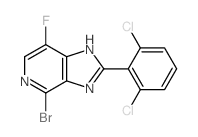 cas no 1334411-83-4 is 4-BROMO-2-(2,6-DICHLOROPHENYL)-7-FLUORO-1H-IMIDAZO[4,5-C]PYRIDINE