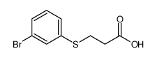 cas no 13735-09-6 is 3-(3-bromophenyl)sulfanylpropanoic acid