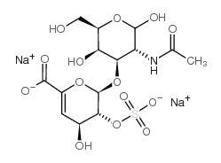 cas no 149368-04-7 is 2-(2-acetamido-4,5,6-trihydroxy-1-oxohexan-3-yl)oxy-4-hydroxy-3-sulfooxy-3,4-dihydro-2H-pyran-6-carboxylic acid,sodium