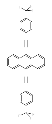 cas no 156301-66-5 is 9,10-BIS(4-TRIFLUOROMETHYLPHENYLETHYNYL)ANTHRACENE