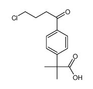 cas no 169280-21-1 is 2-(4-(4-CHLOROBUTANOYL)PHENYL)-2-METHYLPROPANOIC ACID