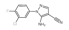 cas no 175135-53-2 is 5-AMINO-1-(3-CHLORO-4-FLUOROPHENYL)-4-CYANOPYRAZOLE