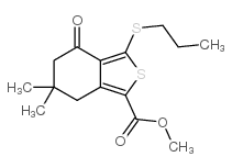 cas no 175202-42-3 is METHYL 6,6-DIMETHYL-4-OXO-3-(PROPYLTHIO)-4,5,6,7-TETRAHYDROBENZO[C]THIOPHENE-1-CARBOXYLATE