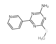 cas no 175204-62-3 is 4-methylsulfanyl-6-pyridin-3-yl-1,3,5-triazin-2-amine