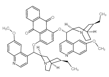 cas no 176298-44-5 is 1,4-BIS((1S)-(6-METHOXYQUINOLIN-4-YL)(5-VINYLQUINUCLIDIN-2-YL)METHYL)ANTHRACENE-9,10-DIONE