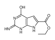 cas no 188062-43-3 is ETHYL 2-AMINO-4-OXO-4,7-DIHYDRO-3H-PYRROLO[2,3-D]PYRIMIDINE-6-CARBOXYLATE