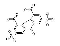 cas no 192208-60-9 is 4,5-DINITRO-9-OXO-9H-FLUORENE-2,7-DISULFONYL DICHLORIDE,97