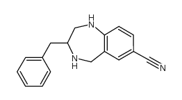 cas no 195984-90-8 is 3-benzyl-7-cyano-2,3,4,5-tetrahydro-1h-benzodiazepine