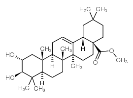 cas no 22425-82-7 is methyl (4aS,6aR,6aS,6bR,10R,11R,12aR,14bR)-10,11-dihydroxy-2,2,6a,6b,9,9,12a-heptamethyl-1,3,4,5,6,6a,7,8,8a,10,11,12,13,14b-tetradecahydropicene-4a-carboxylate