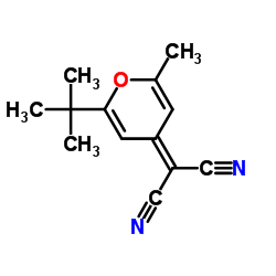 cas no 225378-53-0 is 2-(2-tert-Butyl-6-methylpyran-4-ylidene)malononitrile