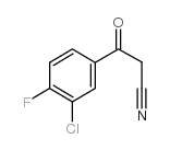 cas no 267880-79-5 is 3-CHLORO-4-FLUOROBENZOYLACETONITRILE