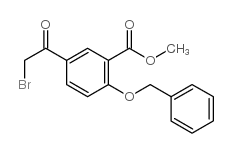 cas no 27475-14-5 is 5-bromoacetyl-2-bensyloxybenzoic acid methyl ester