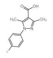 cas no 288251-63-8 is 1-(4-fluorophenyl)-3,5-dimethylpyrazole-4-carboxylic acid