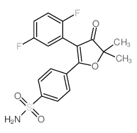 cas no 301693-32-3 is 4-(3-(2,5-DIFLUOROPHENYL)-5,5-DIMETHYL-4-OXO-4,5-DIHYDROFURAN-2-YL)BENZENESULFONAMIDE