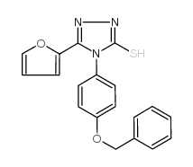 cas no 306936-84-5 is 4-[4-(BENZYLOXY)PHENYL]-5-(2-FURYL)-4H-1,2,4-TRIAZOLE-3-THIOL