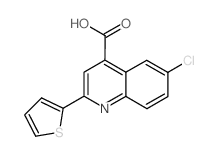 cas no 33289-51-9 is 6-CHLORO-2-THIEN-2-YLQUINOLINE-4-CARBOXYLIC ACID