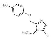 cas no 335215-56-0 is 4-ETHYL-5-[(4-METHYLPHENOXY)METHYL]-4H-1,2,4-TRIAZOLE-3-THIOL